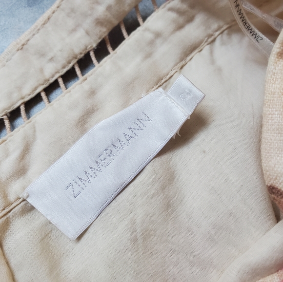 ZIMMERMAN Corsair Flutter Crochet-trimmed Floral-print Linen Short Size 2 - Picture 3 of 11